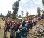 Grand #OromoProtests Youth Returning from a funeral service for Zubeyri Kadir in Robe, Bale. 8 August&nbsp;2016