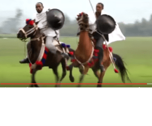 Oromo Horse men, display of bravery and patriotism