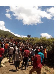 #OromoProtests 2nd August 2016, Funeral Service for Ibsa Ahmed, one of the people who were killed in Badessa town, West Hararge on August 1, 2016.