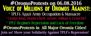 #OromoProtests, #GrandOromiaMarch 6 August 2016, all over Oromia. Dhaadannoo. p1