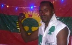 This is martyred Ahmadoo who was killed by fascist Ethiopia's Agazi forces in Haramaayaa town, East Hararge on 6 August 2016. #OromoProtests