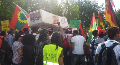 #OromoProtests mass solidarity rally in Berlin, Germany September 2, 2016. p3
