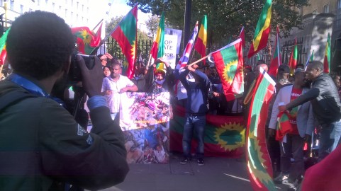 #OromoProtests Global Solidarity Rally in London on 11 October 2016.