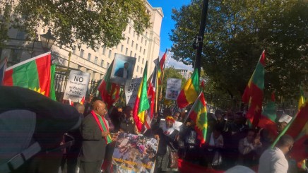#OromoProtests Global Solidarity Rally in London on 11 October 2016.