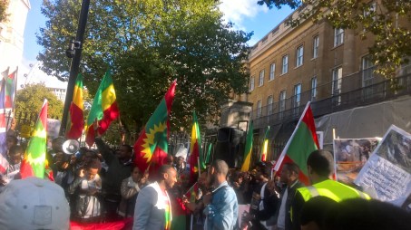 #OromoProtests Global Solidarity Rally in London on 11 October 2016.