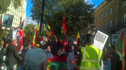 #OromoProtests Global Solidarity Rally in London on 11 October 2016.