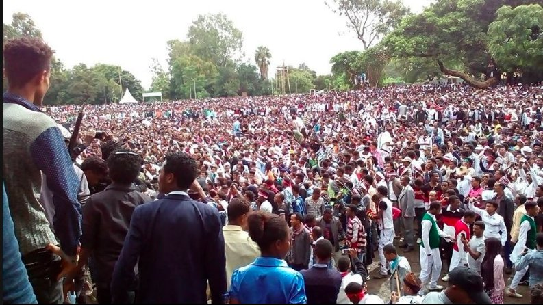 Irreecha Birraa bara 6411 (ALO), Irreecha Birraa Oromoo 2017, Hora Harsadii, Bishoftu Oromia. 1st October 2017 colorfully celebrated with millions Oromo in Bishoftu, Oromia.png