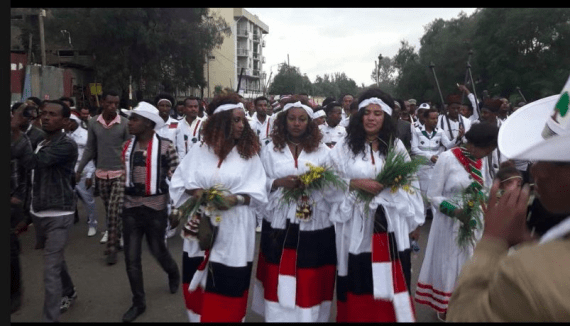 Irreecha Birraa bara 6411 (ALO), Irreecha Birraa Oromoo 2017, Hora Harsadii, Bishoftu Oromia. 1st October colorfully celebrated with millions Oromo people