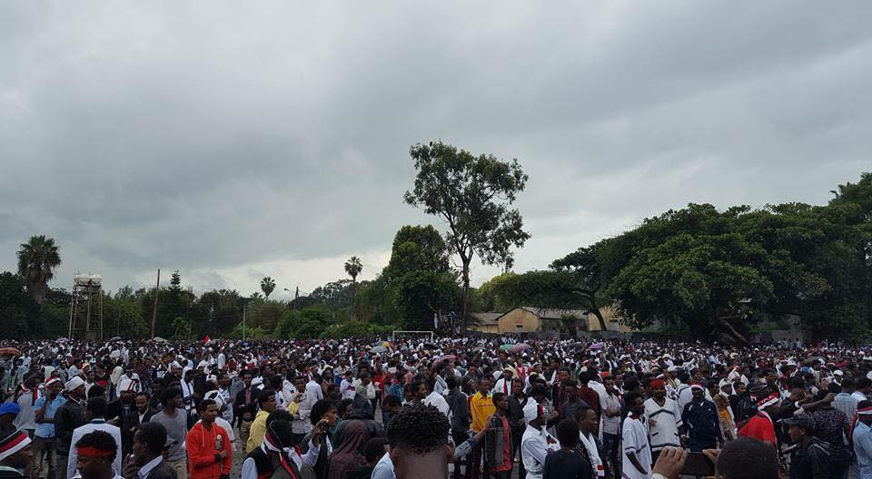 Irreecha Birraa (Malkaa) Oromoo 2017 ( 6411 ALO) colorfully celebrated in Bishoftu, Hora Harsadii, Oromia, 1st October 2017
