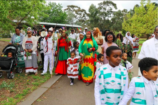 Irreecha Birraa Oromo 2017 celebrated in Melbourne, Australia, 1st October 2017.png
