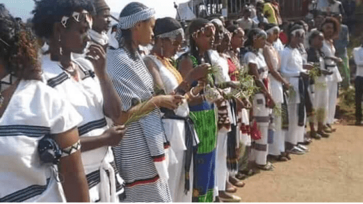 The eve of Irreecha Oromoo 2017 at Malkaa Deeddee, the eve (jala bultii) of Malkaa Booyyee, 21 October 2017