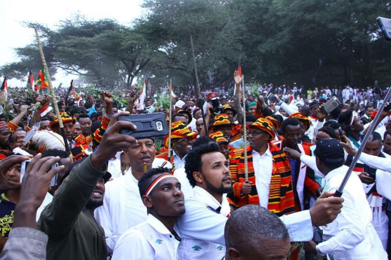 Oromo and Gaamo people at Irreecha celebration, September 30, 2018 in Bishoftu, Oromia.png
